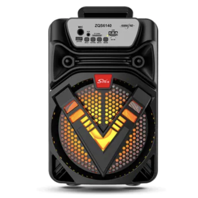 Boxa portabila Bluetooth ZQS 6140 cu led 6.5 inch 1500Mah