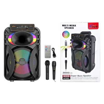 Boxa portabila cu bluetooth ZQS 10101 de 10 inch putere 20000W