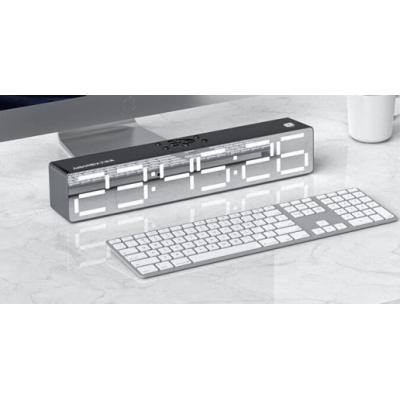 Boxa Portabila cu Ceas Alarma SD Bluetooth Andowl QYXB133