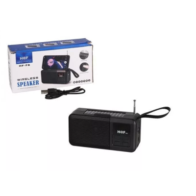Boxa portabila cu incarcare Solara HF F6 conexiune bluetooth radio FM player mp3 USB/TF