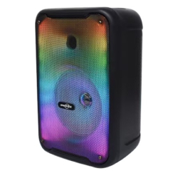 Boxa Portabila GTS-1726 Bluetooth 8 Inchi Lumini LED RGB cu Microfon