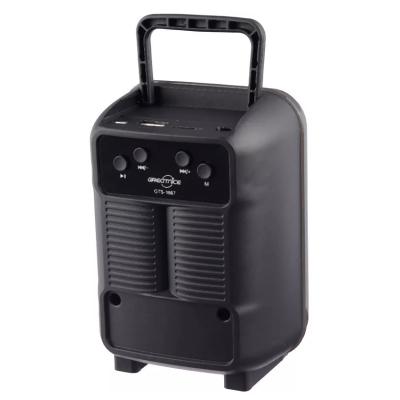 Boxa portabila GTS 1867 Bluetooth USB TF Radio FM lumini LED RGB 10W