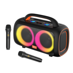 Boxa portabila karaoke ZQS L19 cu Bluetooth si 2 microfoane Boxa portabila karaoke ZQS L19 cu Bluetooth si 2 microfoane