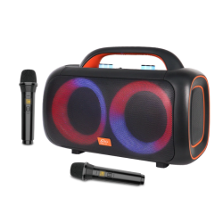 Boxa portabila karaoke ZQS L19 cu Bluetooth si 2 microfoane Boxa portabila karaoke ZQS L19 cu Bluetooth si 2 microfoane