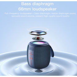 Boxa portabila KP 539 Wireless Bluetooth 500maH 5W Lumini LED Boxa portabila KP 539 Wireless Bluetooth 500maH 5W Lumini LED