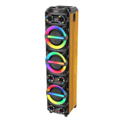 Boxa portabila mare ZQS8315 de 18000W cu 2 microfoane si telecomanda