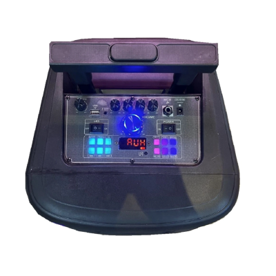 Boxa portabila troliu Andowl Q YX8000 iluminare RGB telecomanda microfon