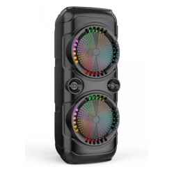 Boxa portabila ZQS8229W cu microfon putere 40W baterie 4500mAh LED 2x8inch