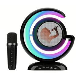 Boxa wireless pentru karaoke cu microfon si iluminare LED RGB portabila YS 110