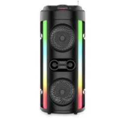 Boxa ZQS 4253 bluetooth cu panou solar si lumina RGB