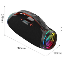 Boxa ZQS X8W subwoofer de 100W player audio portabil de inalta calitate cu 2 microfoane