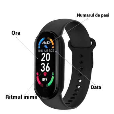 Bratara fitness inteligenta M6