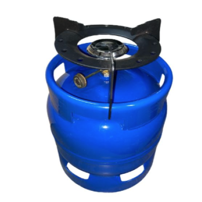 Butelie camping cu guler si arzator GRI/ALBASTRA 8 litri MX873