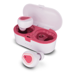 Căști Bluetooth Wireless bluetooth 5.0 carcasa impermeabila, compatibil android si IOS, Roz
