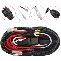 Cablaj cu releu si buton 480W 12V 40A pentru proiectoare LED sau Led Bar lungime 3m