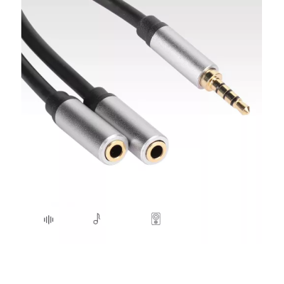 Cablu adaptor audio QHD74 de 3.5mm 20cm