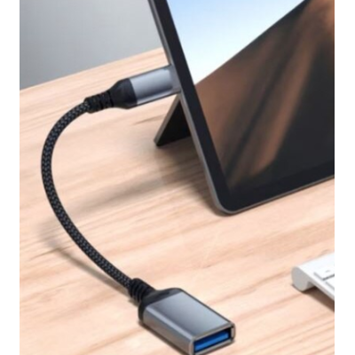 Cablu adaptor QZH018 model OTG USB Tip C de 20cm Cablu adaptor QZH018 model OTG USB Tip C de 20cm