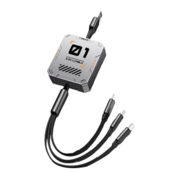 Cablu de date cu 3 mufe diferite Q SJ100 de 100W