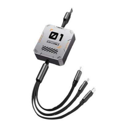 Cablu de date cu 3 mufe diferite Q SJ100 de 100W