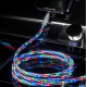 Cablu de date cu incarcare super rapida si lumina LED PD 4 in 1