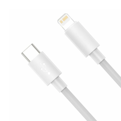 Cablu de date/incarcare USB Type C to Lightning lungime 2 metri ALB
