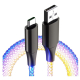 Cablu Iluminat de incarcare Rapida si Transfer Date USB/Type C