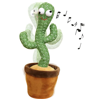 Cactus Dansator si Vorbitor Usb cu LED-uri Colorate / Jucarie interactiva