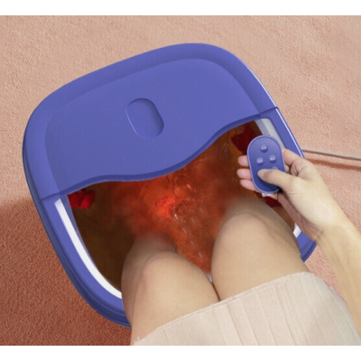 Cada pliabila cu masaj rotativ pentru picioare Mov