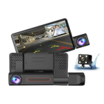 Camera auto de bord tripla Full HD 1080P 3 camere fata+interior+marsarier Senzor de coliziune G-senzor Filmare continua Vedere nocturna