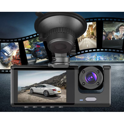 Camera auto DVR trei camere fata spate interior 1920*1296p super HD unghi larg de filmare 170 grade