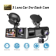 Camera auto DVR trei camere fata spate interior 1920*1296p super HD unghi larg de filmare 170 grade