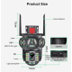 Camera de supraveghere 3 IN 1 M145 Tripla 6K cu 6 Megapixeli Wireless Rotire automata Inteligent tracking Supravegheaza 3 zone simultan