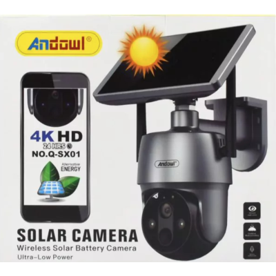 Camera de supraveghere CCTV Q SX01 Audio Bidirectionala cu panou solar 4G