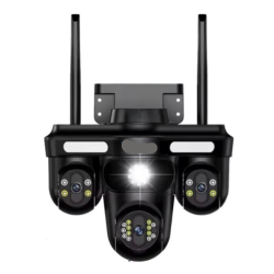 Camera de Supraveghere Conexiune WIFI 3 Lentile 12 MP Vedere Panoramica Night vision