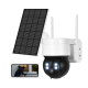 Camera de supraveghere cu panou solar senzor PIR si sirena