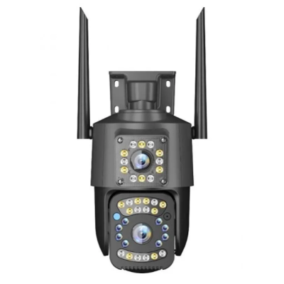 Camera de supraveghere dubla profesionala rotativa GRI cu leduri multiple