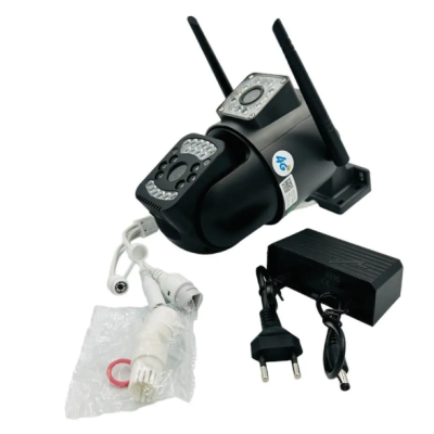 Camera de supraveghere dubla profesionala rotativa GRI cu leduri multiple