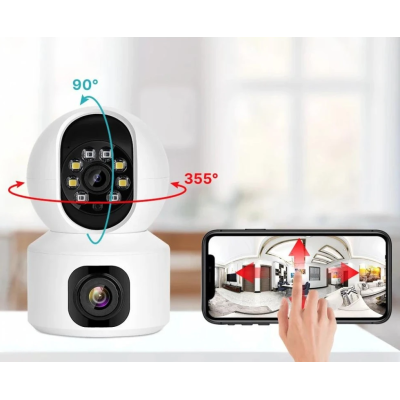 Camera dubla de supraveghere SX626 HD WIFI audio bidirectional