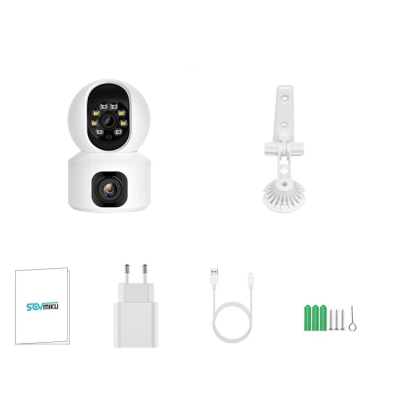 Camera dubla de supraveghere SX626 HD WIFI audio bidirectional