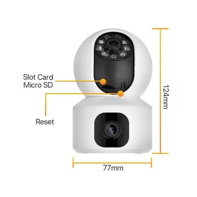 Camera dubla de supraveghere SX626 HD WIFI audio bidirectional
