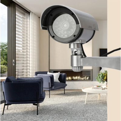 Camera Falsa Dummy de supraveghere cu LED IR Rosu