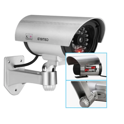 Camera Falsa Dummy de supraveghere cu LED IR Rosu