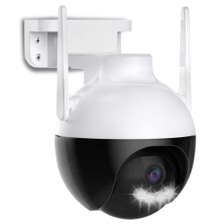 Camera inteligenta de Supraveghere cu Unghi Wide HD 4MP Rotunda Alba