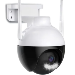 Camera inteligenta de Supraveghere cu Unghi Wide HD 4MP Rotunda Alba HA