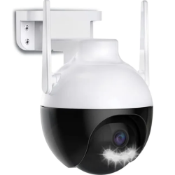 Camera inteligenta de Supraveghere cu Unghi Wide HD 4MP Rotunda Alba HA