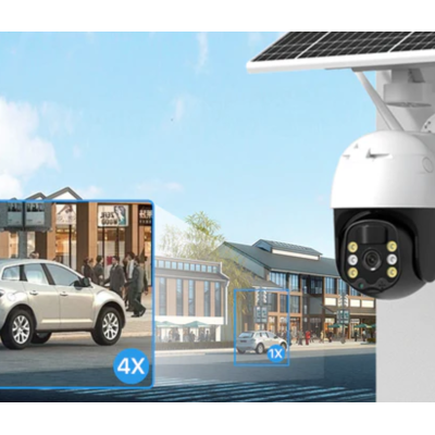 Camera supraveghere cu panou solar full HD PTZ 6 LED