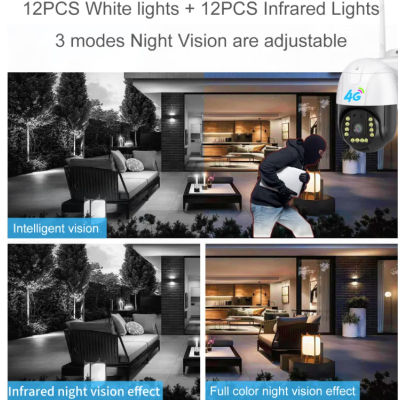 Camera Supraveghere video conexiune 4G sim V380PRO de 3MP 2048 x 1536