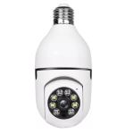 Camera supraveghere WiFi 8177HJ tip bec cu soclu E27 vedere nocturna