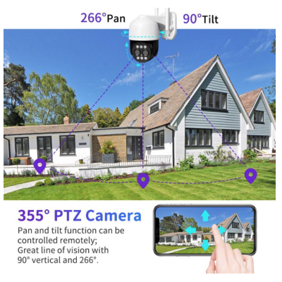 Camera supraveghere WIFI 8186XM IP66 HD wireless 2 MP 1920 X 1080 pixeli