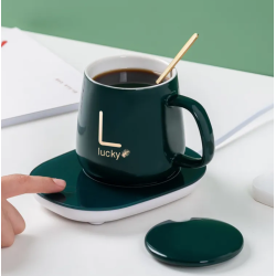 Cana ceramica VERDE cu incalzitor temperatura constanta 55 grade 220V 400 ml